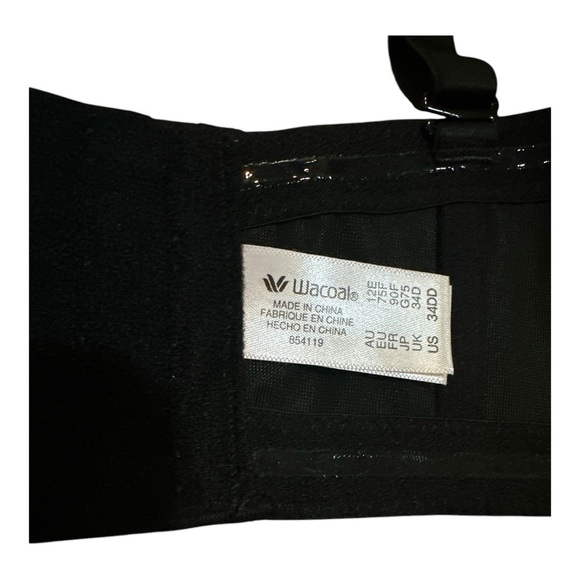 Wacoal Red Carpet Strapless Bra 34DD & 38D Black - 854199 - NWT - Picture 11 of 11